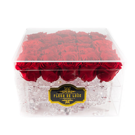 Fleur de luxe montreal fleurs eternity roses forever roses flower box montreal  mfleurs  fleurs pas cher venus et fleurs montreal flowers delivery fleurs rose éternelle ever lasting roses gift box valentine day champagne gift card red sephora gift card  chocolate luxury toronto